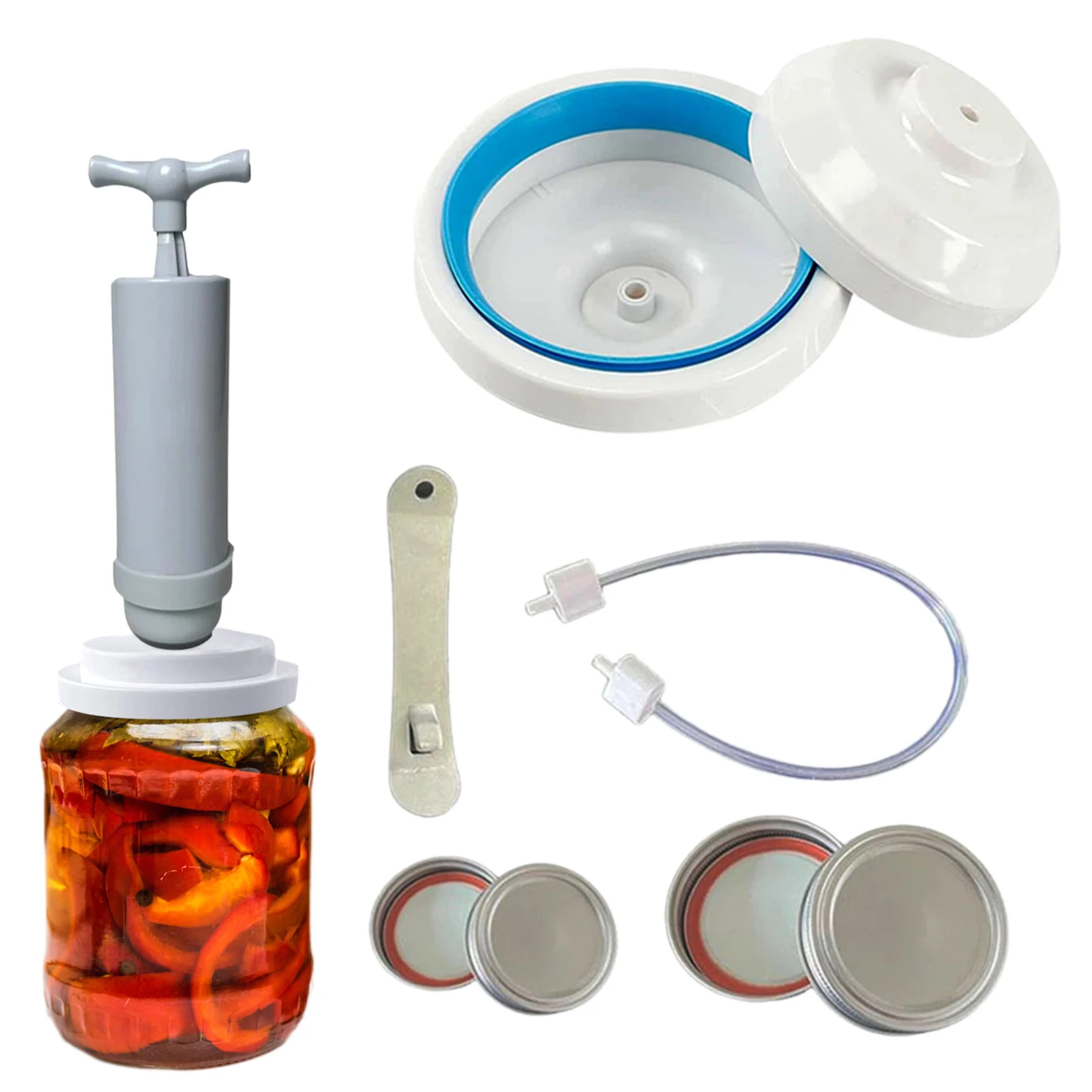

Jar Sealer And Accessory Hose Vacuum Sealer Machine Food Storage Sealing Kit Manual Portable Vacuum Pump Vacuum Sealer Kit For