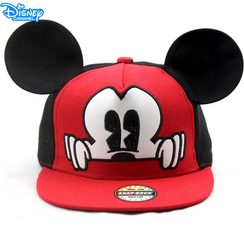 

2022 Disney Official Baby Hat Cotton Caps Baseball Cute Minnie Mouse Cartoon Child Cap Boy Hip Hop Hat Anime Girl Mesh Sun Hats