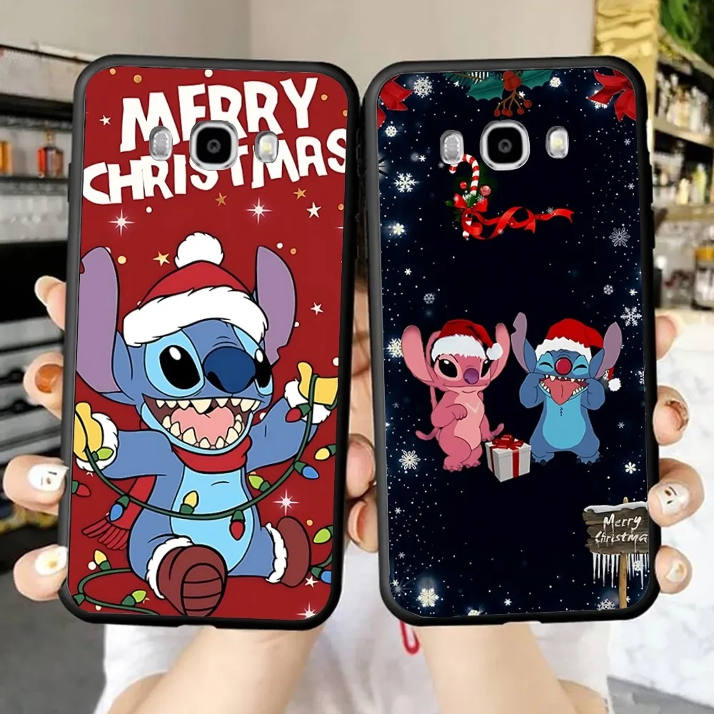 Рождественский чехол для телефона D-Disney-Stitch Xiaomi 11 Redmi Note 5G 8T 9A 9 10T Note8Pro 12SUltra черный