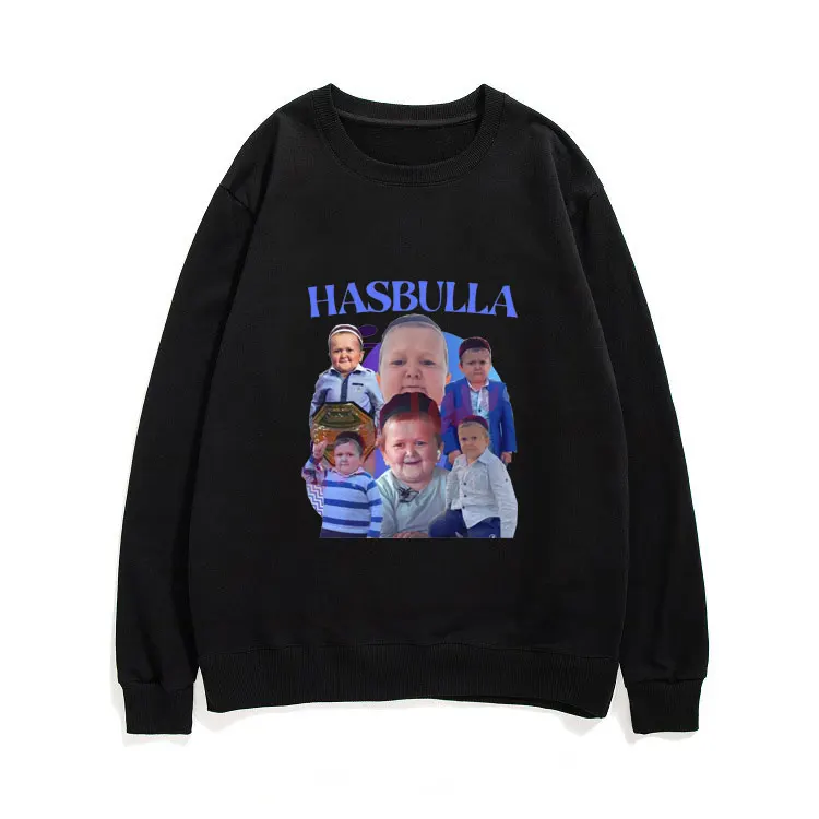 

Hasbulla Fighting Meme Pullover Fan Gift Mini Khabib Blogger Sweatshirt Unisex Fashion Harajuku Pullovers Casual Streetwear Tops