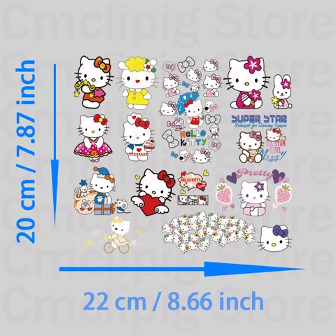 Термоклейкие накладки Hello Kitty MINISO