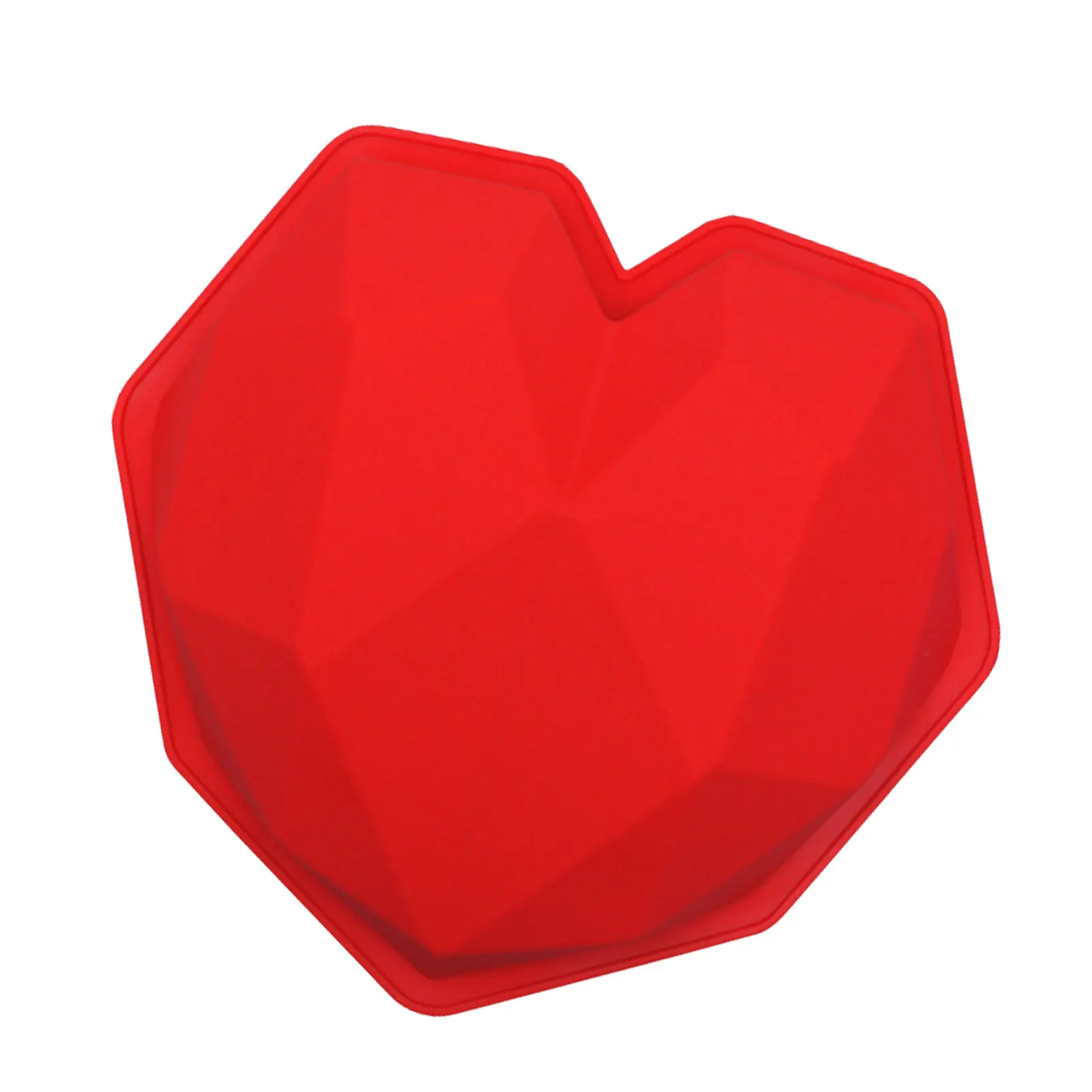 

Heart Shape Mold 3D Diamond Love Heart Shaped Mould Diamond Heart Shaped Mold Silicone Mold For Cake Baking Candy Chocolate
