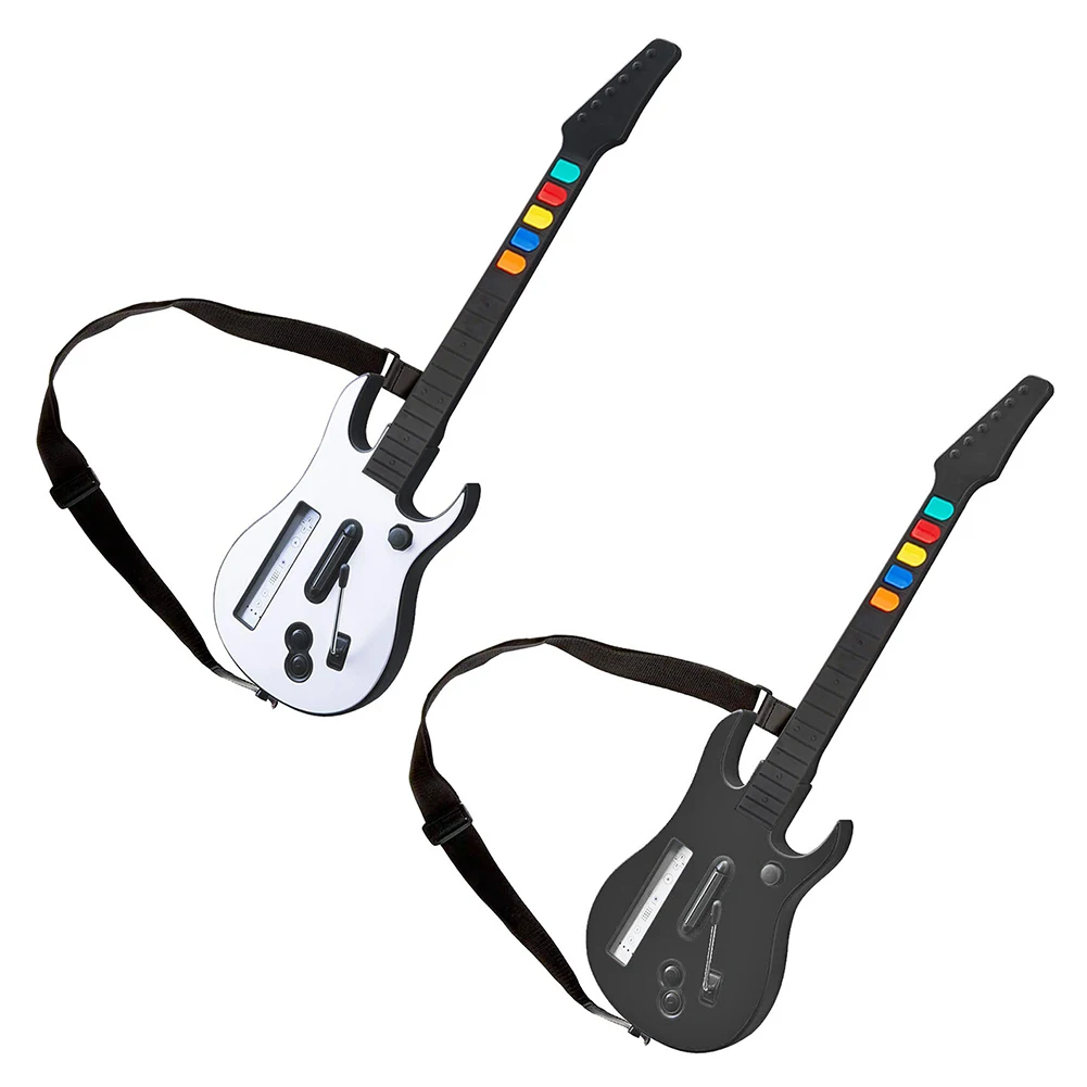 

Wireless Controller with Adjustable Strap for Wii Guitar Hero Rock Band 2 3 Games Fittings Professional Gamepad