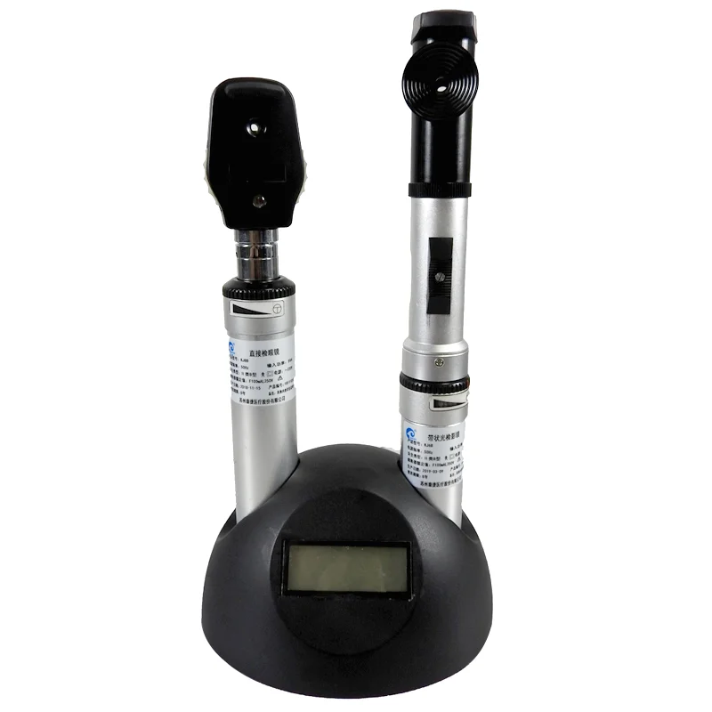 Перезаряжаемый Ретиноскоп и офтальмоскоп KJ6B + KJ8B многофункциональное