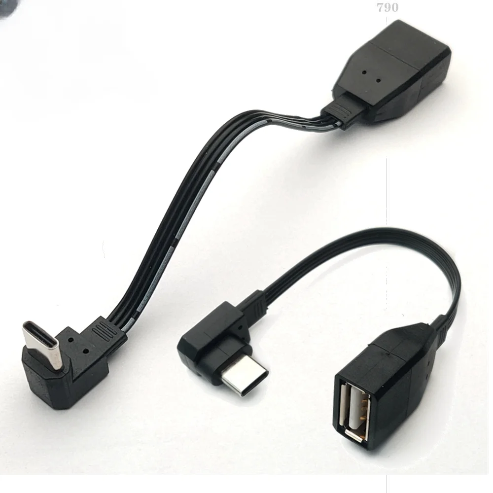 

otg elbow adapter data cable type-c interface USB2.0 flash drive converter connected to read card U disk cell phone