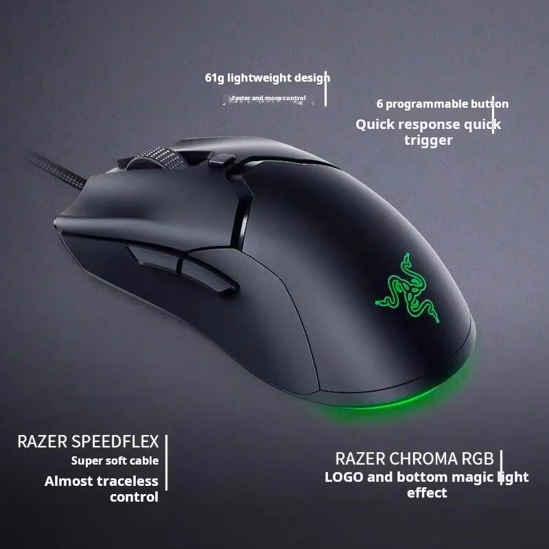Проводная Игровая Мышь Razer Viper Специальное Издание Оптический Датчик 8500 Точек На
