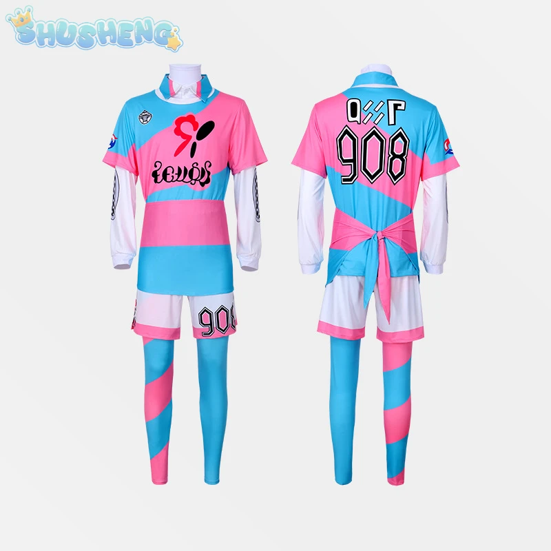 Фунта Битва Косплей Аниме Меч Щит Костюм Униформа Набор Хэллоуин Вечеринка Наряд