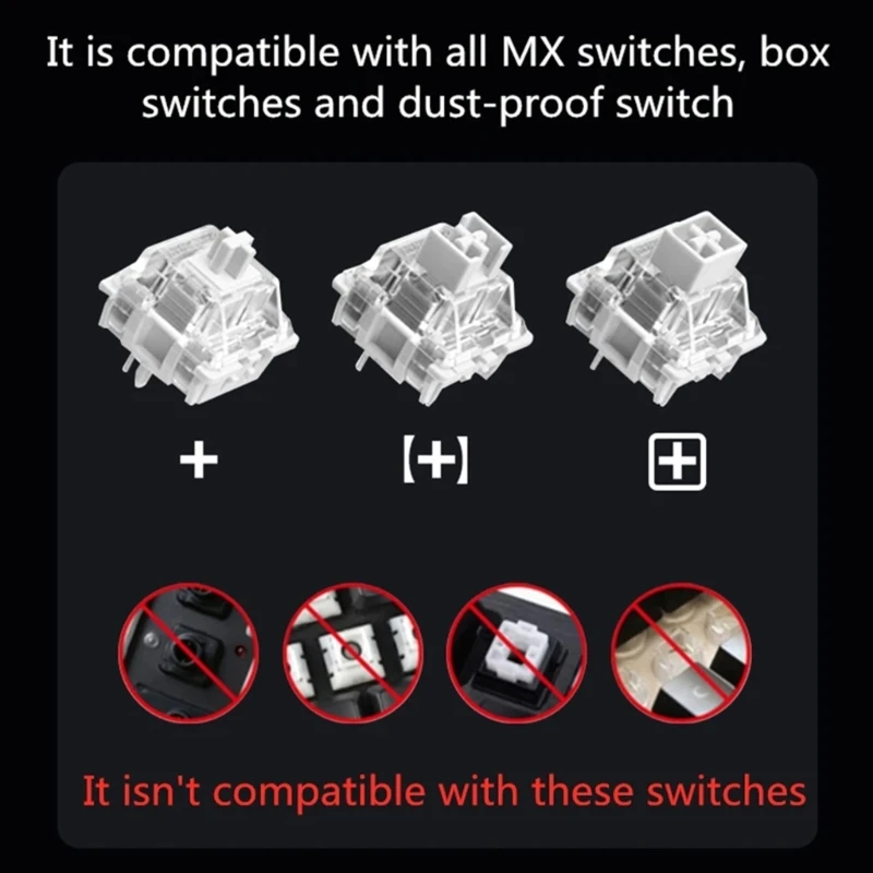 DN59 113Keys Набор клавишных колпачков XDA Height с крупными цветными шрифтами Уникальный