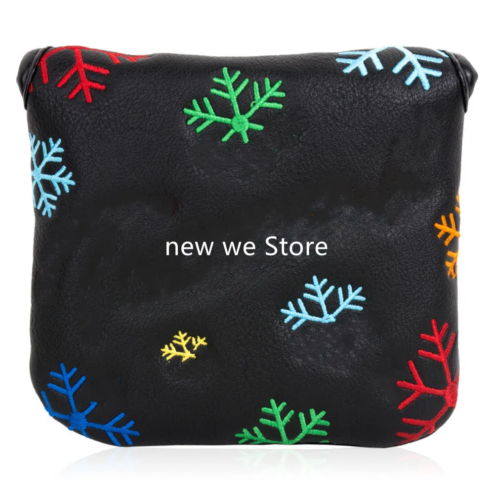 

Новинка 2021, чехол на голову из искусственной кожи с изображением снежинки и клюшки для гольфа