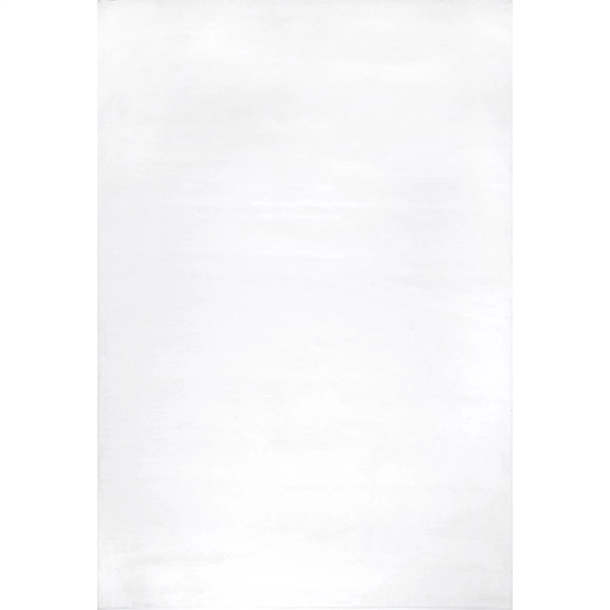

Мягкий Твердый ковер nuLOOM из искусственного кролика, 4 'x 6', белый