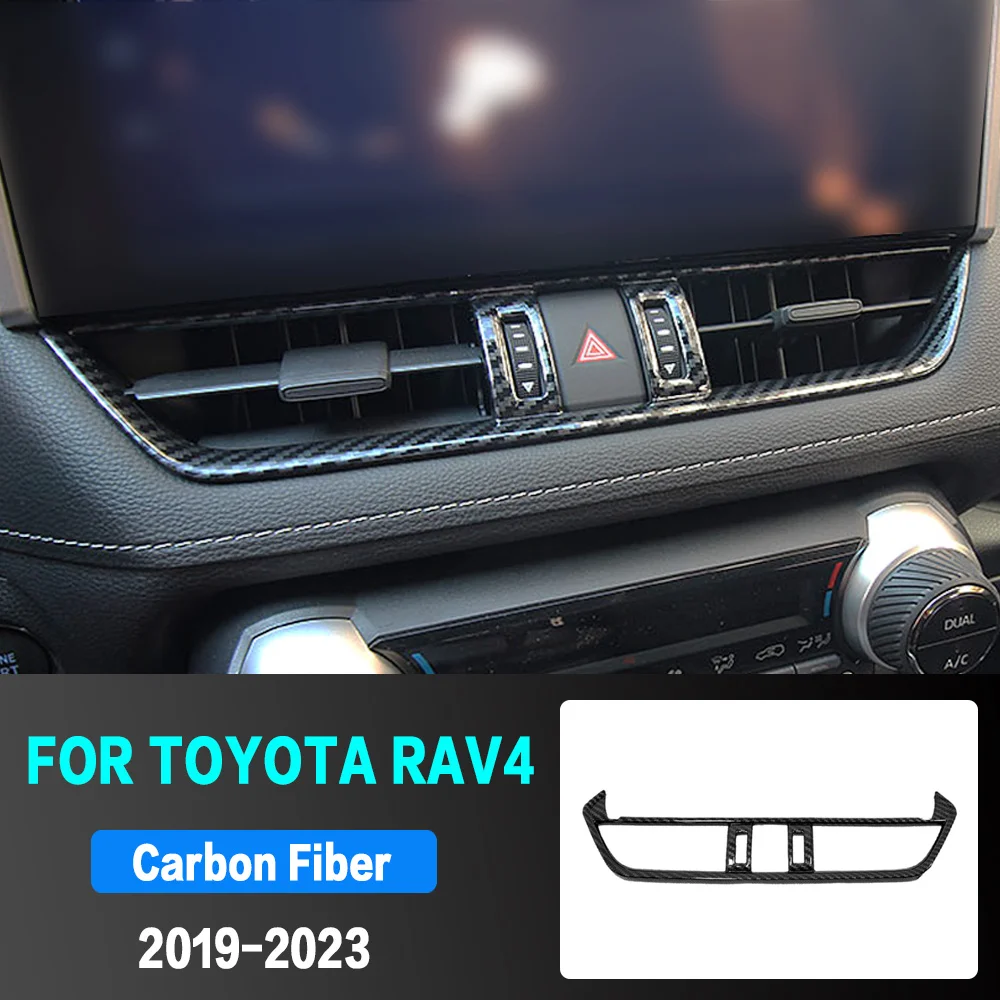 

Car Center Console Air Conditioning Outlet Trim Frame Cover For Toyota RAV4 2019 2020 2021 2022 2023 RAV 4 XA50 Hybrid Accessory