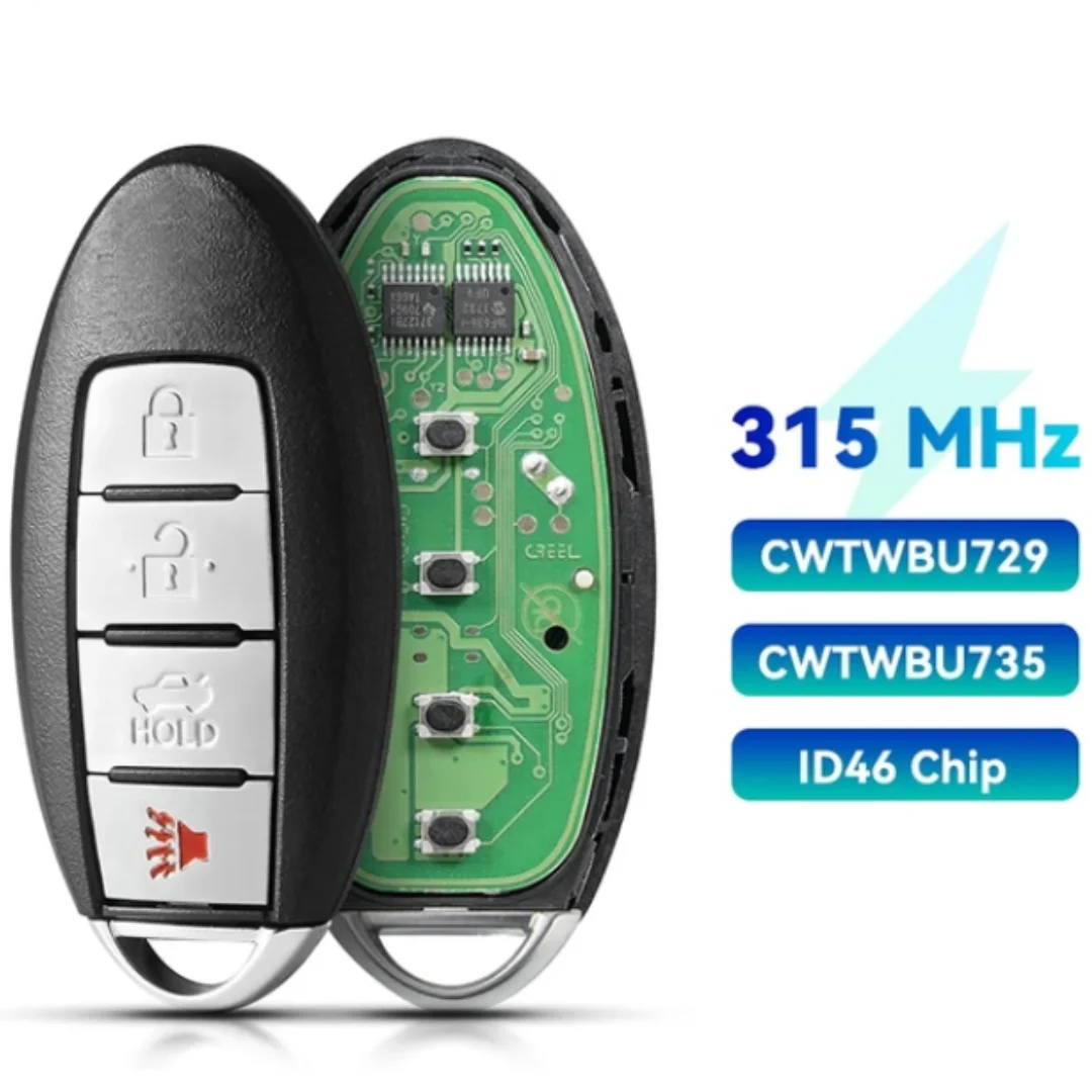 

Benma-для Nissan Key Control Tiida Teana Altima Maxima Armada Xtrail Pathfinder Rogue Versa ID46 315 МГц CWTWBU729 /CWTWBU735