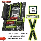 Супер игровой компьютер HUANANZHI X79 LGA 2011 материнская плата с 256G M.2 NVMe SSD CPU Xeon E5 1650 C2 3,2 ГГц 4*16 Гб 64 Гб ОЗУ REG ECC