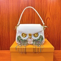 owl hot sale womens bag mini top handle handbag taseel tote bag luxury designer cute side bag shoulder bolsos