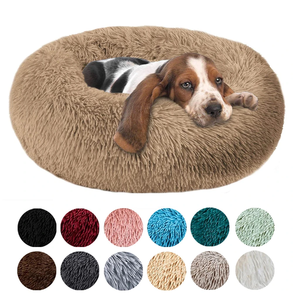 

Basket Best Soft Pet House Cat Round Products Cushion Bed Bed Cat Dog Mat Animals Dogs Pet Plush Beds Sleeping Long For Cat Sofa