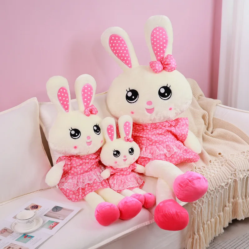 Кукла-кролик пушистая плюшевая игрушка плюшевый кролик мягкая подушка