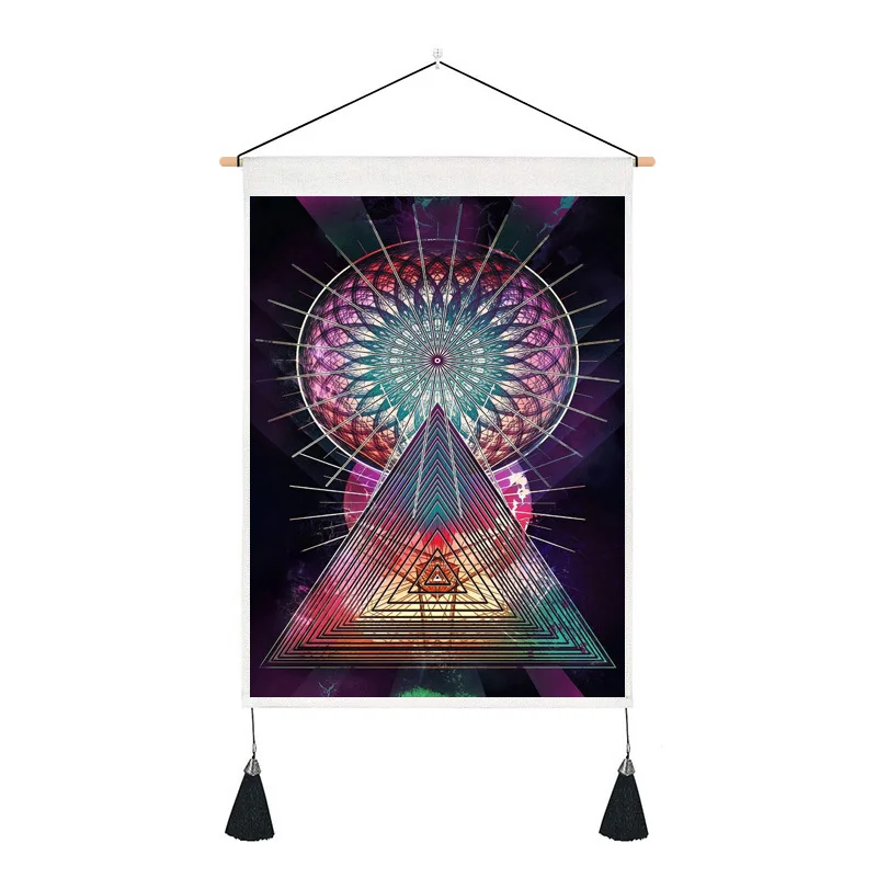 

Ins Nordic Style Tapestry Personality Starry Sky Moon Earth Tapestry Bedroom Room Renovation Decorative Background Wall Cloth