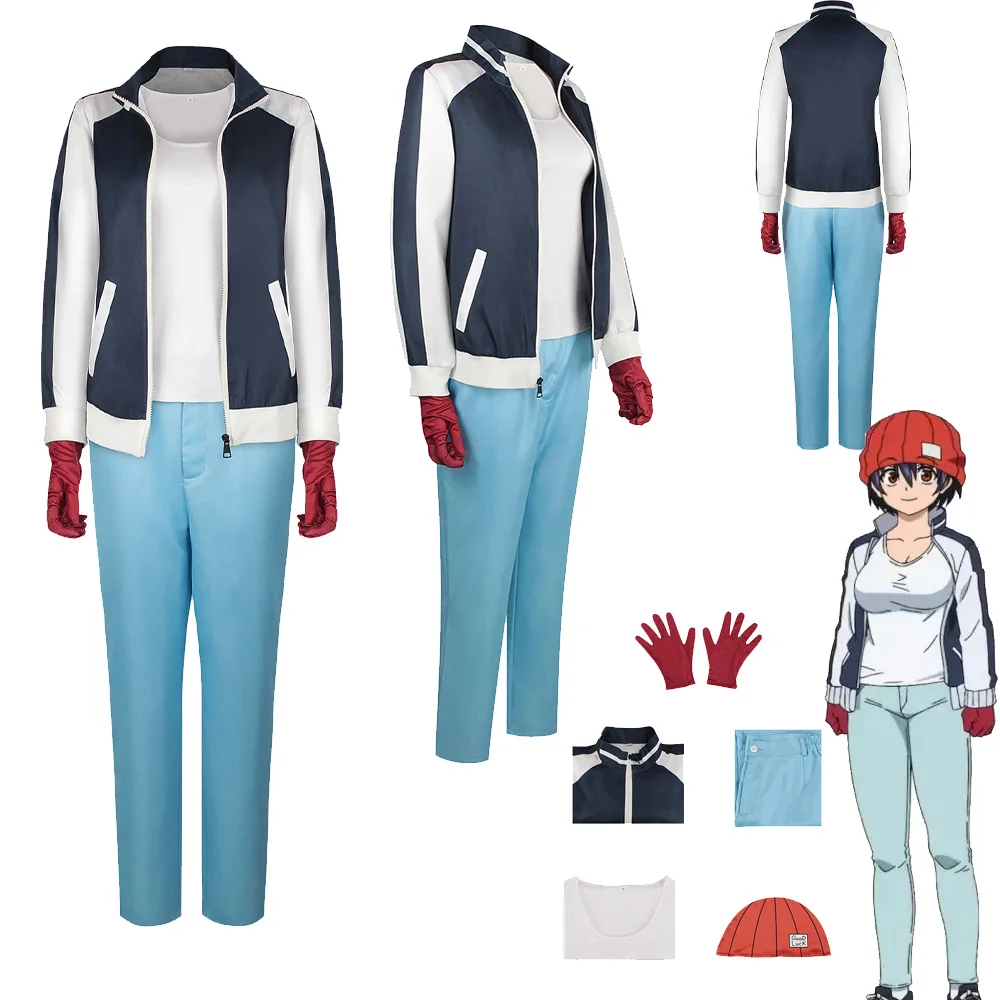 

Костюм для косплея Izumo Fuuko из аниме Undead Unluck, пальто для ролевых игр, рубашка, брюки, шапка, перчатки, комплект, наряды на Хэллоуин, карнавал, женский костюм