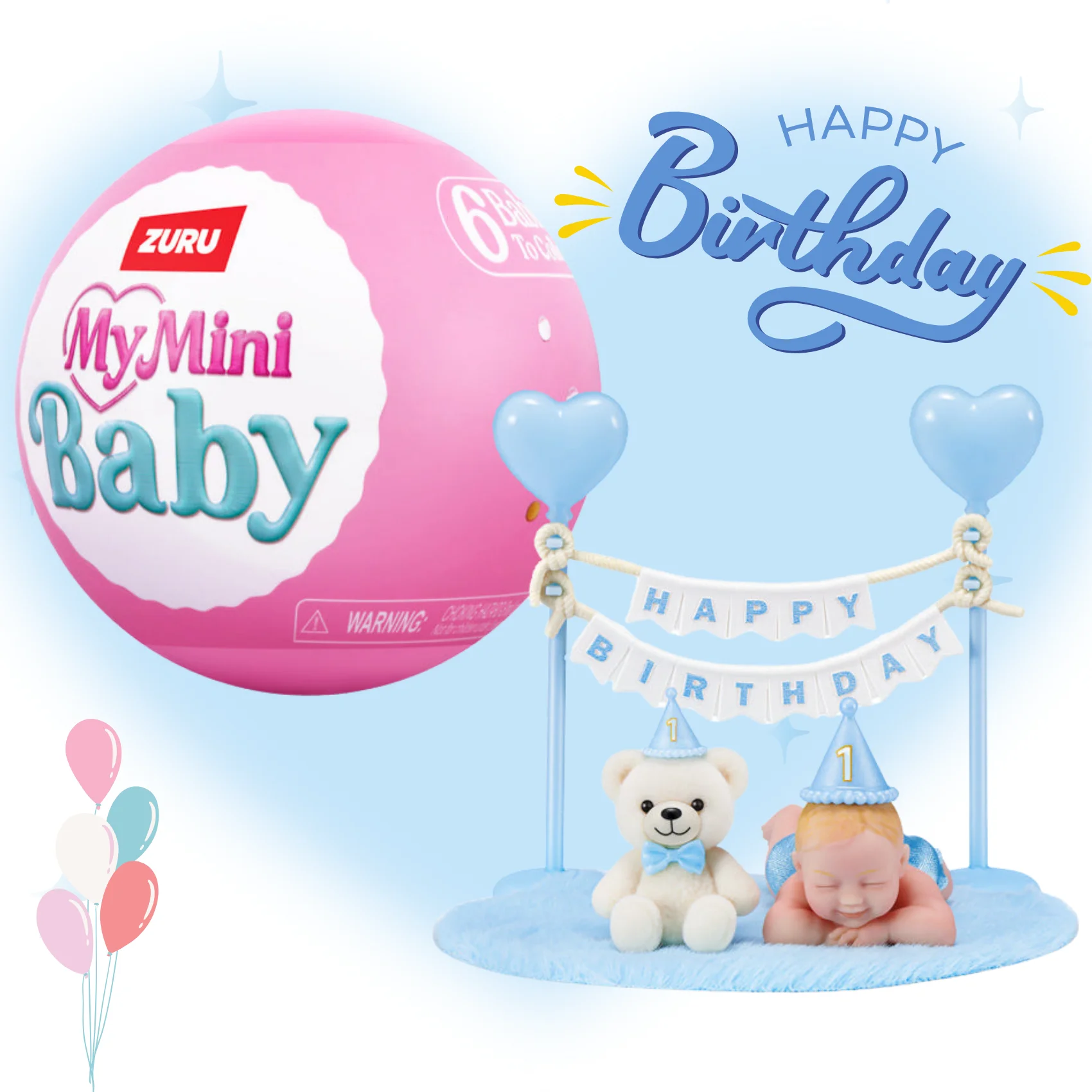 Фото В наличии: Zuru Mini Brands Sweet Baby – силиконовая миниатюрная кукла-капсула, настольное украшение, коллекционная игрушка, подарок на день рождения или праздник для детей №4