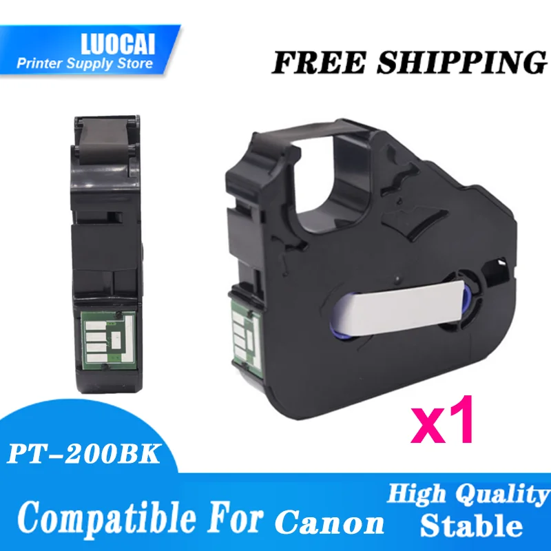 

1PK PT-200BK MK-RS100B 3604B001 Cable ID Printer M-11C, M-1STD, M-1PRO,Mk1000, Mk2000, Mk1500, MK2500 Ink Typewriter Ribbon