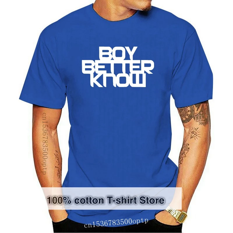 

Fashion T Shirt 100% Cotton Boy Better Know Slogan Top Jme Skepta Hip Hop Grime London