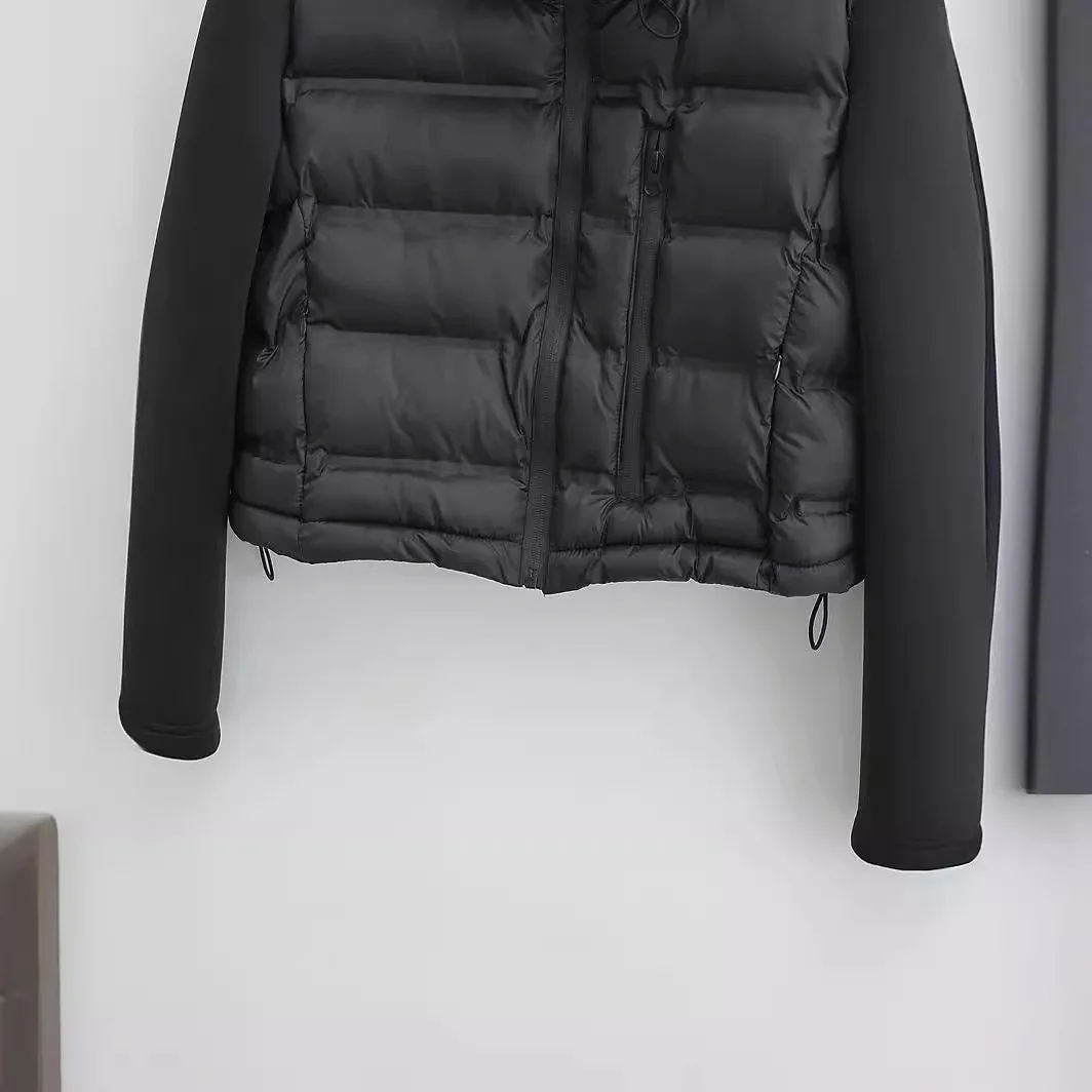 Женская черная хлопковая куртка с коротким рукавом