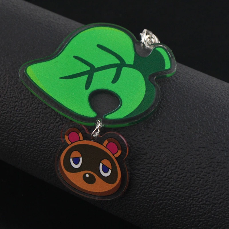 Фото Kawaii акриловый кулон брелок Animal Crossing брелок игровые украшения для фанатов девочек и мальчиков ежедневный подарок на день рождения для школы №3