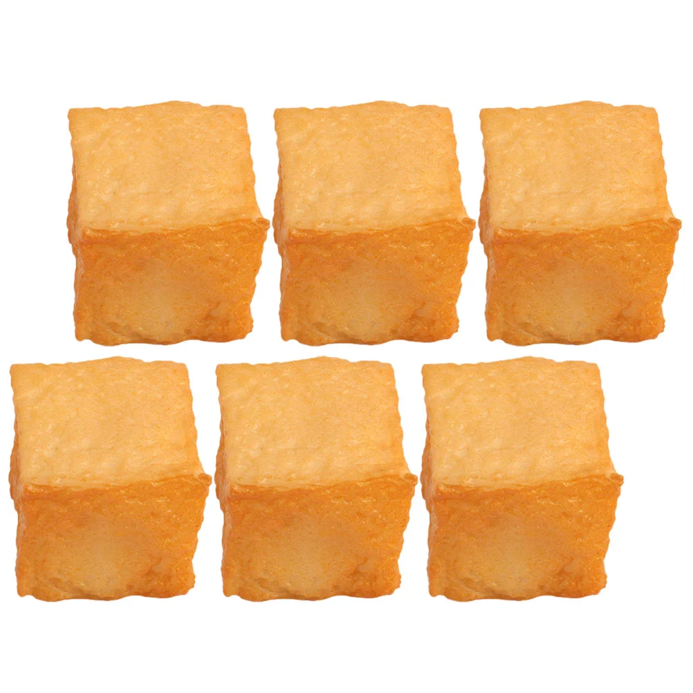 

Fake Food Realistic Fish Tofu Prop Plaything Artificial Restaurant Kitchen Model Decorative Simulation