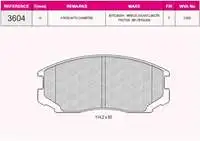 

Ten brake pad for 93604