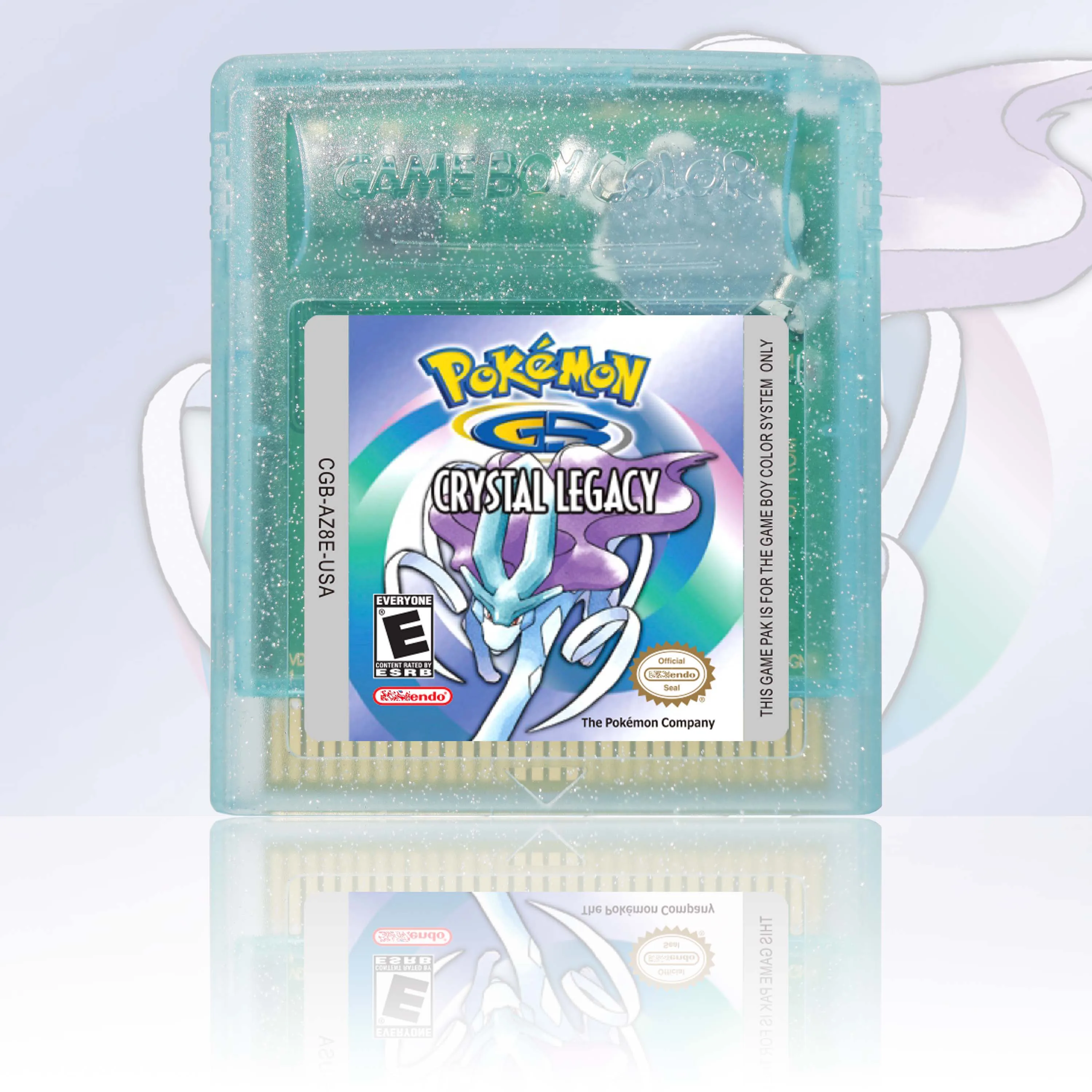 Фото Игровой картридж Pokemon Crystal Clear/Orange/Prism/Polished Series для GBC, 16-битная игровая консоль, высококачественная карта для видеоигр GBC №3