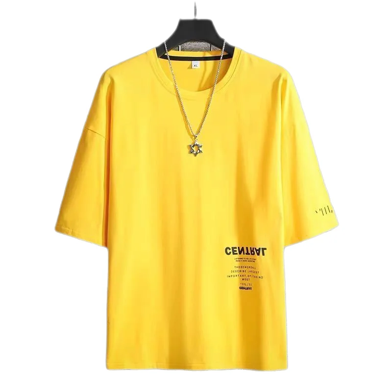 

2022 New Mens Short Sleeve Shirts Letter T-shirt Printed Round Neck Fashion Casual Tee-Shirts Summer