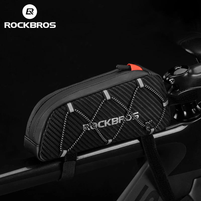 

Велосипедные Сумки ROCKBROS, светоотражающая рама, передняя сумка для велоспорта, Ультралегкая велосипедная сумка большой вместимости