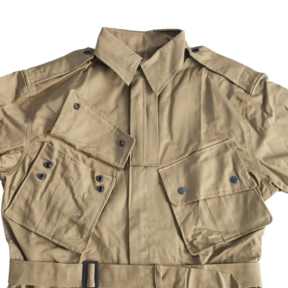 American M42 Paratroooer Soldier Coat Military Outdoor Jacket Retro WW2 US Army Training Uniform For Men Running Blouse