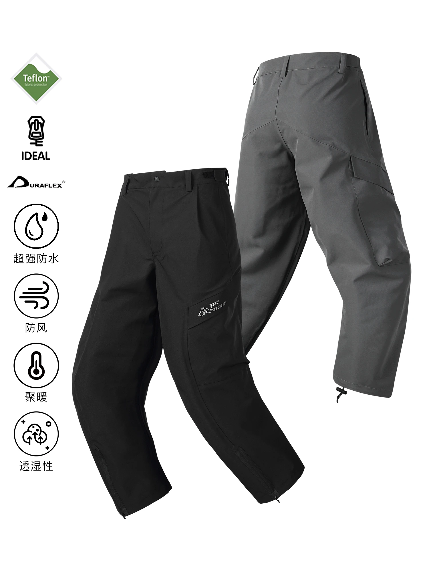 Whyworks 24aw городские уличные брюки cleanfit techwear gorpcore dwr водонепроницаемые свободные