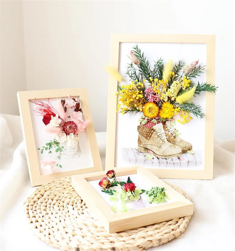 

Вечный высушенный цветок, фотография, настенная подвеска «сделай сам», скандинавские наклейки ручной работы, картина, украшение для кухни