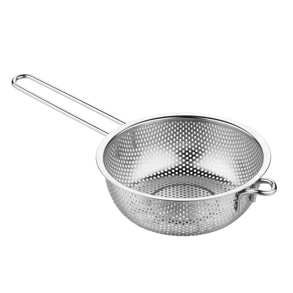 

Metal Colander Stainless Steel Round Wire Fry Basket Skimmer Turkey Frying Baskets Vegetable Colander