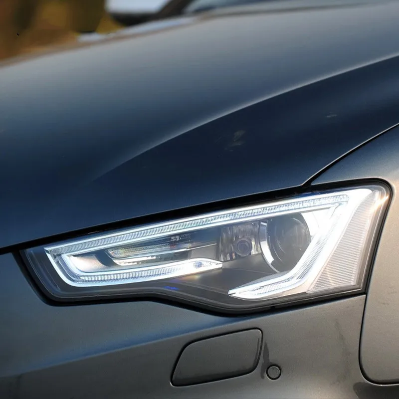 

Car Headlight Tint Black Protective Film Protection Transparent TPU Sticker For Audi A5 8T 8F S5 RS5 2012-On Accessories 2 Pcs