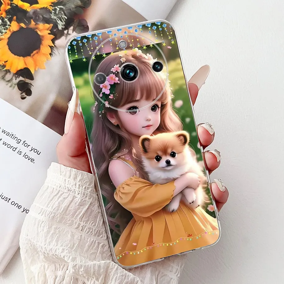 Для Realme 11 Pro 5G Чехол Cute Cat Cool Tiger Dragon Мягкие силиконовые чехлы для телефонов + Plus RMX3740