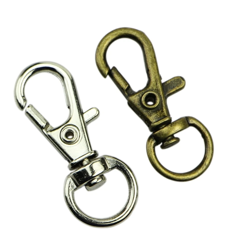 

10Pcs Swivel Trigger Clips Snap Hooks Lobster Clasp Keychain Bag DIY Craft Key