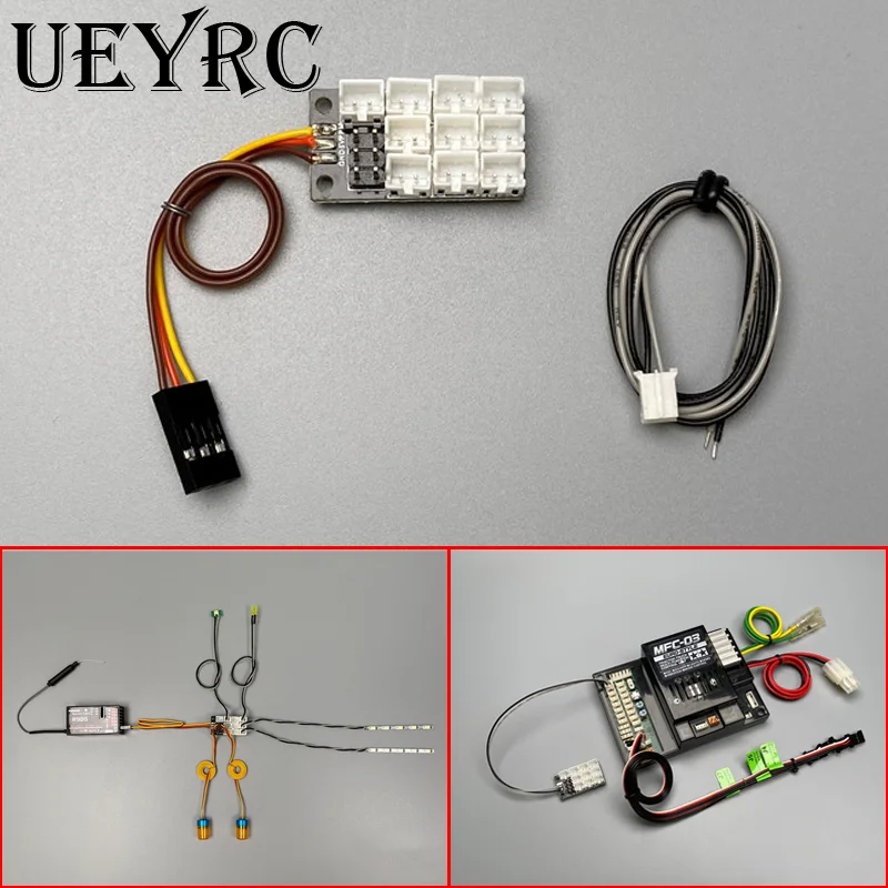 

Light Group Expansion Board 4 In 1 PH2.0 Extension Module for 1/14 Tamiya RC Truck Tipper SCANIA 770S BENZ Excavator Model Car