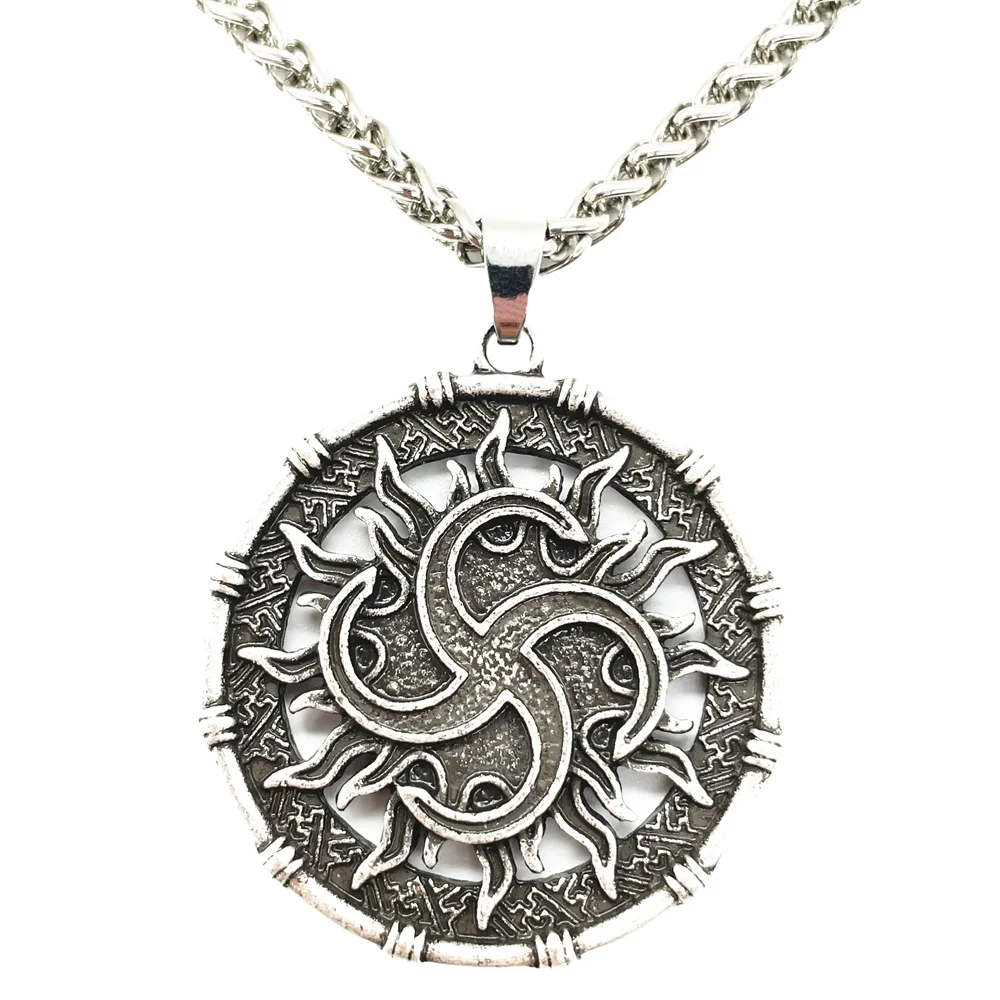 

Nostalgia Slavic Rod Symbol Pendant Pagan Jewelry Amulet Ancient Occult Talisman Norse Men Necklace