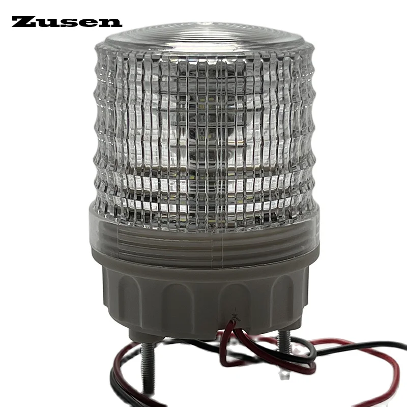 Zusen TB5051-W 12v 24v 110v 220v маленький белый сигнал светильник стробоскоп всегда на трех режимах переключатель индикатор светодиодная лампа