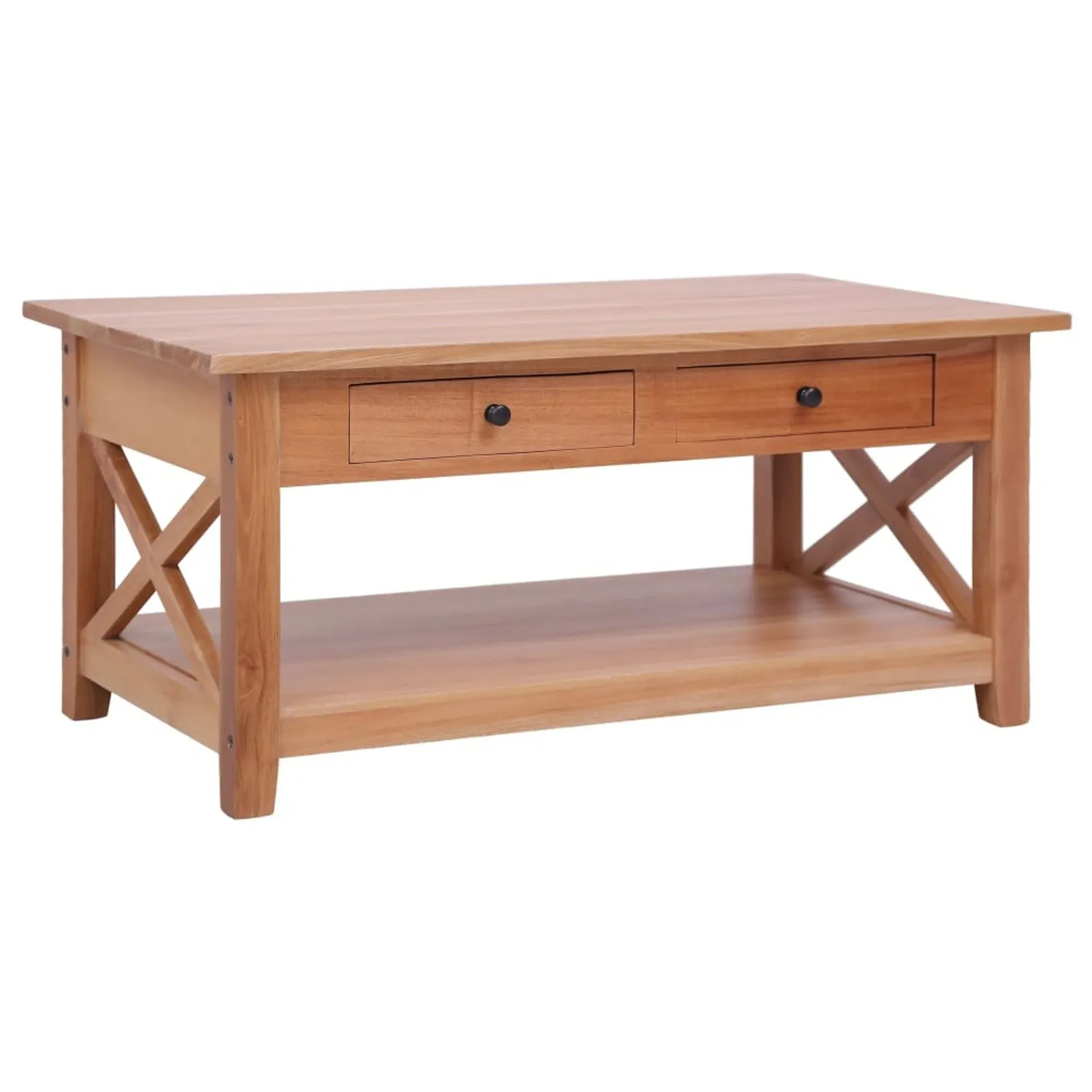 

Coffee Table 39.4"x21.7"x18.1" Solid Mahogany Wood