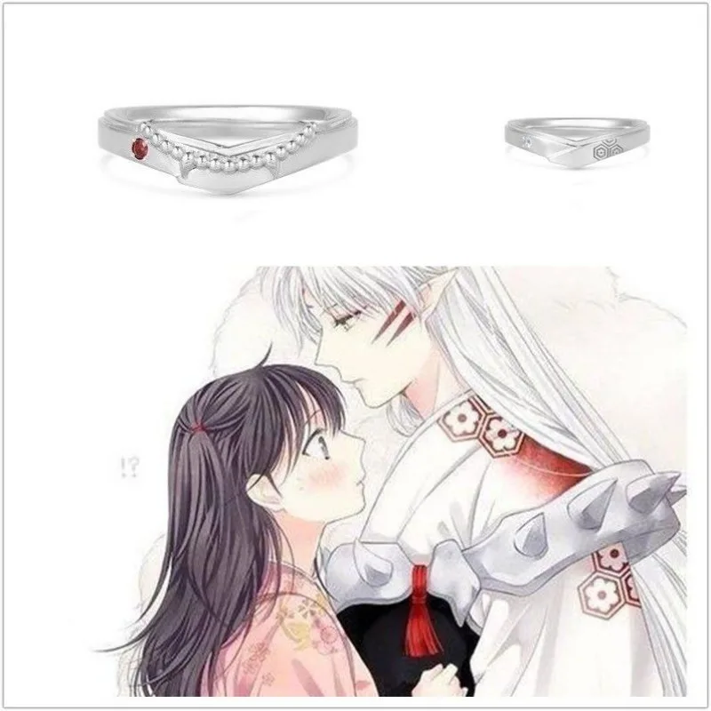 Inuyasha Sesshoumaru аниме периферийные двумерные индивидуальные креативные кольца для