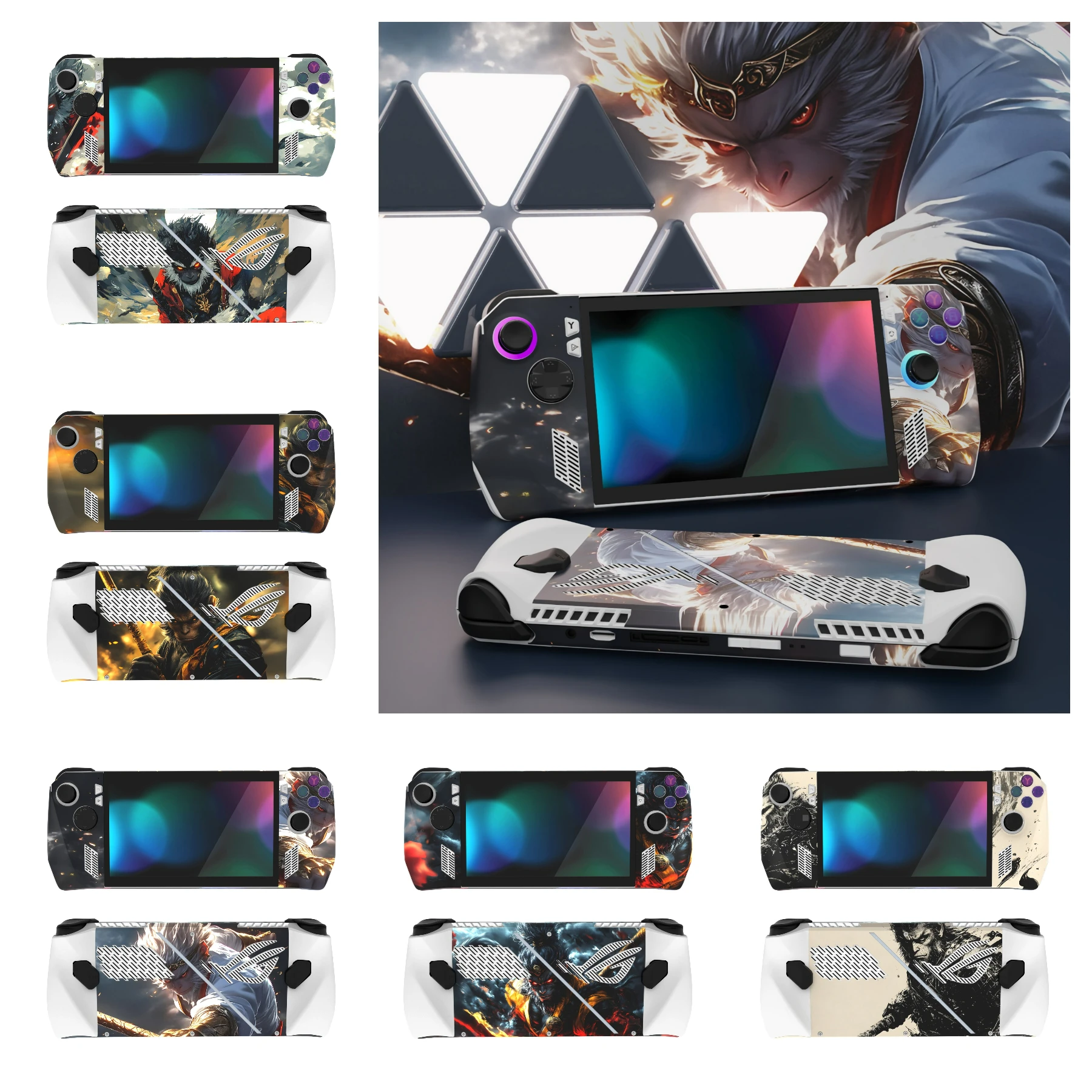 PlayVital комплект из 2 виниловых наклеек для ROG Ally защитная наклейка на кожу - серия