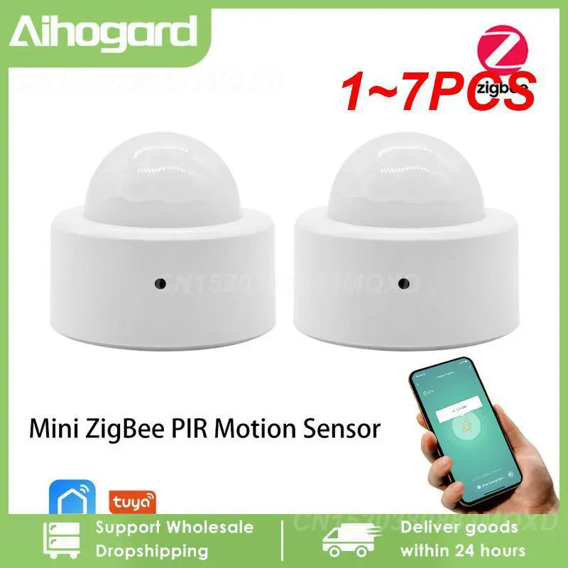 

1~7PCS Zigbee 3.0 Human Body PIR Motion Sensor Tuya Smart Life APP Remote Check Smart Home Security Detector For Alexa Google