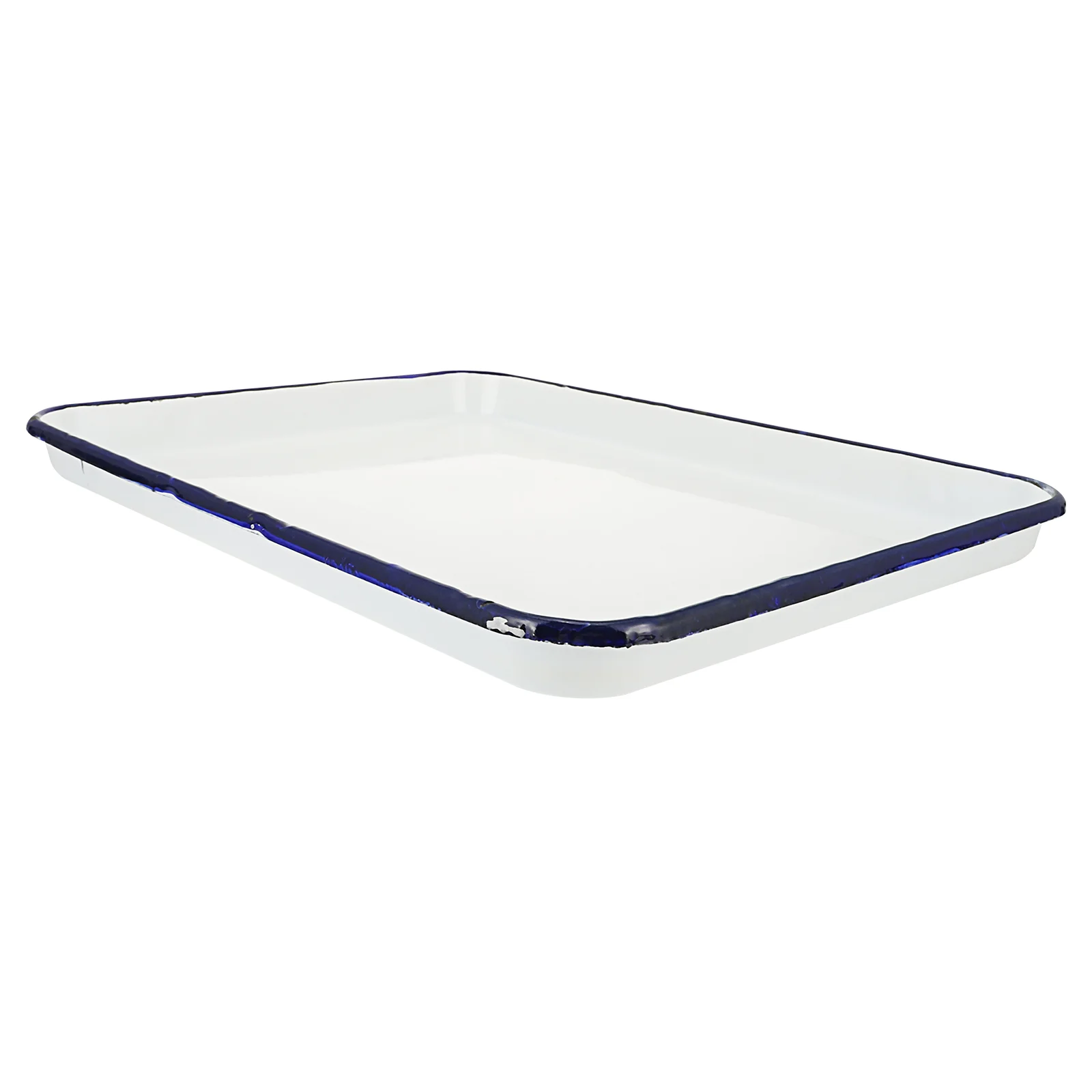 

White Enamel Square Plate Experimental Laboratory Sterilized Tray Chinese Organizer