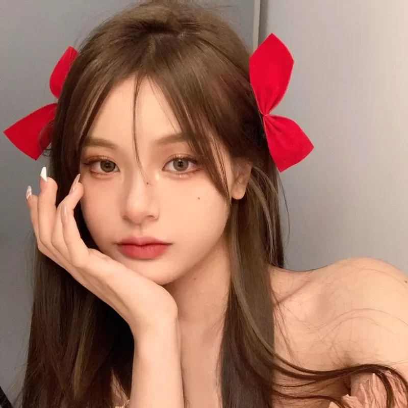 

New in 2022 Ribbon Hair Bows Clips Vintage Bowknot Side Black White Hairpin Cute Girls Barrettes Headdress Hair Accessories for