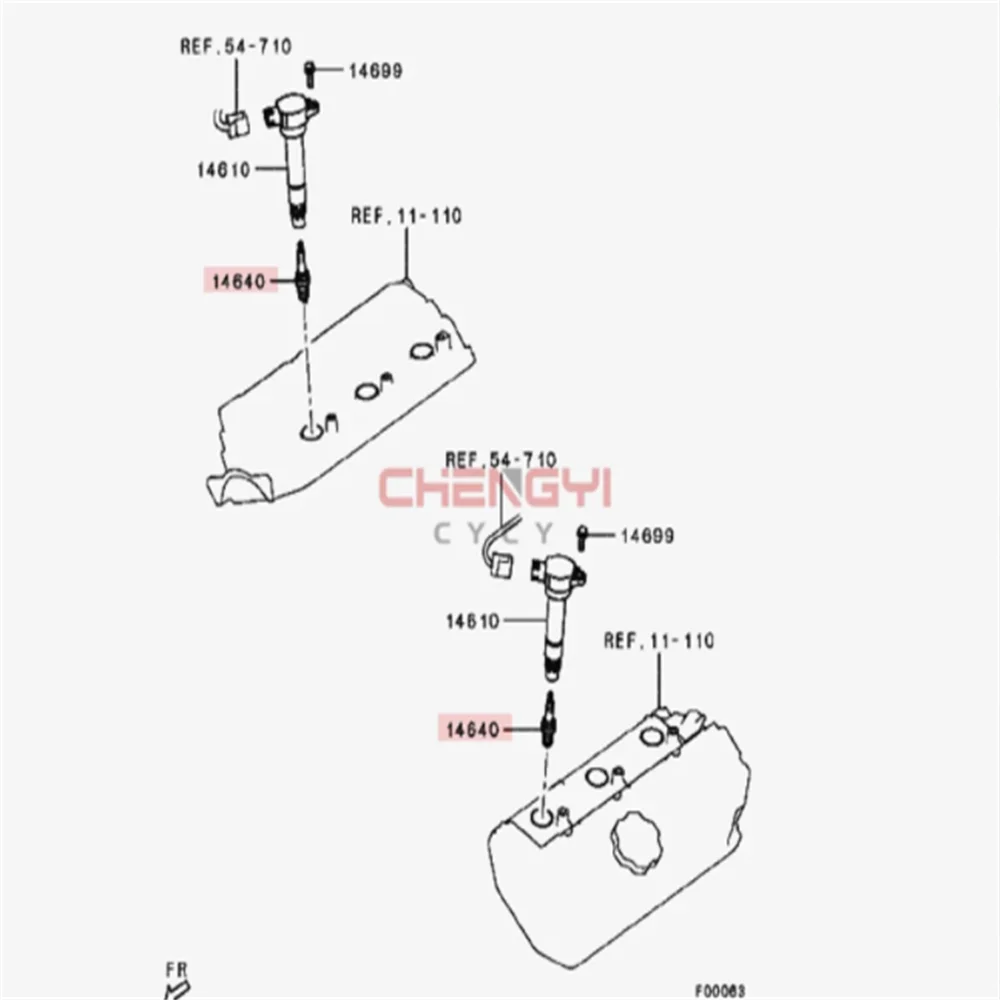 6 шт. свечи зажигания для Pajero DK4A V87W V93W V97W 1822A002 IFR6B-K (иридий)