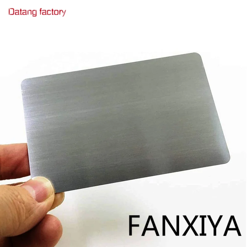 

Metal Business Card Stainless Steel Brushed Sublimation NFC Card Engraving 0.5mm Blank Metal Credit Card with Chip